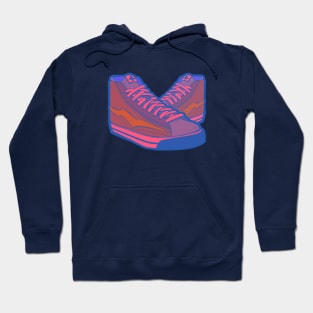 Vintage hightop sneakers / kicks Hoodie